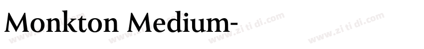 Monkton Medium字体转换